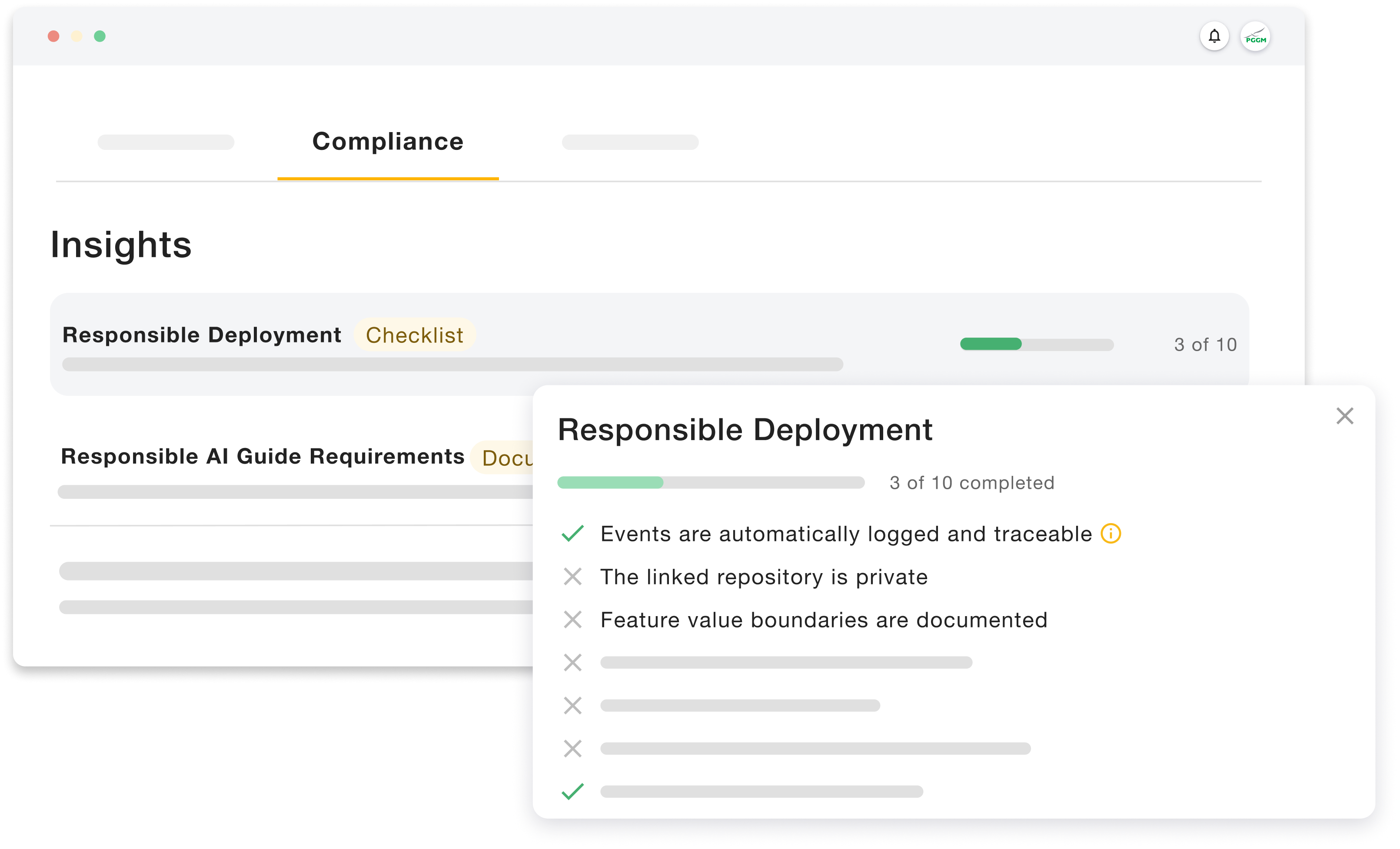 Overview of compliance insights in Deeploy